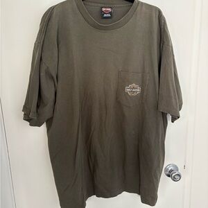Vintage Harley-Davidson Temecula CA Green Short Sleeve Tee
